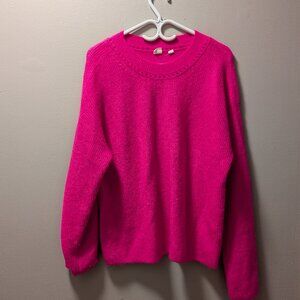 Bright fuchsia/magenta knit sweater from Gap, size Medium